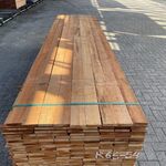 Ca. 198x Guyana Teak Beschoeiingsplanken, 20x100mm, lengte 58/250cm, 9